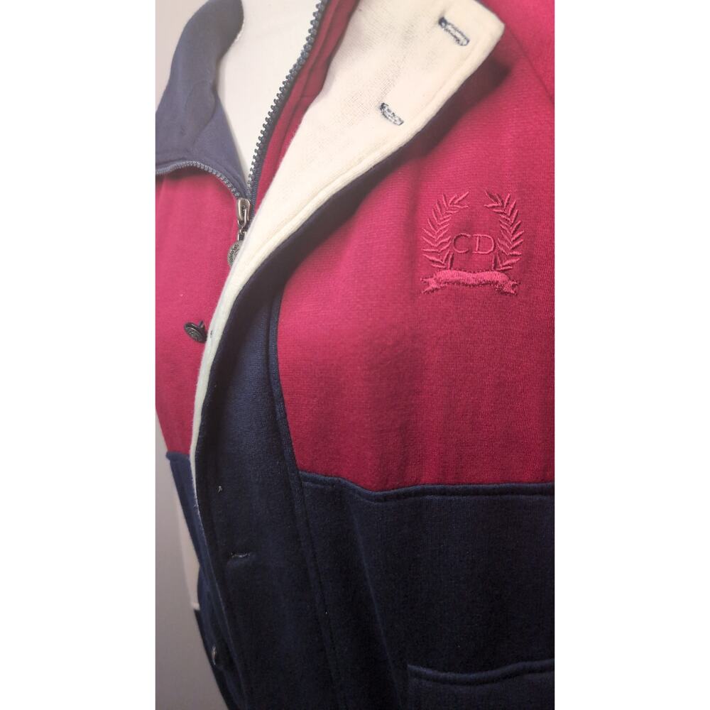 Vintage Dior Tracksuit Set Mens L Colorblock Jacket Pants 90s - Picture 3 of 12
